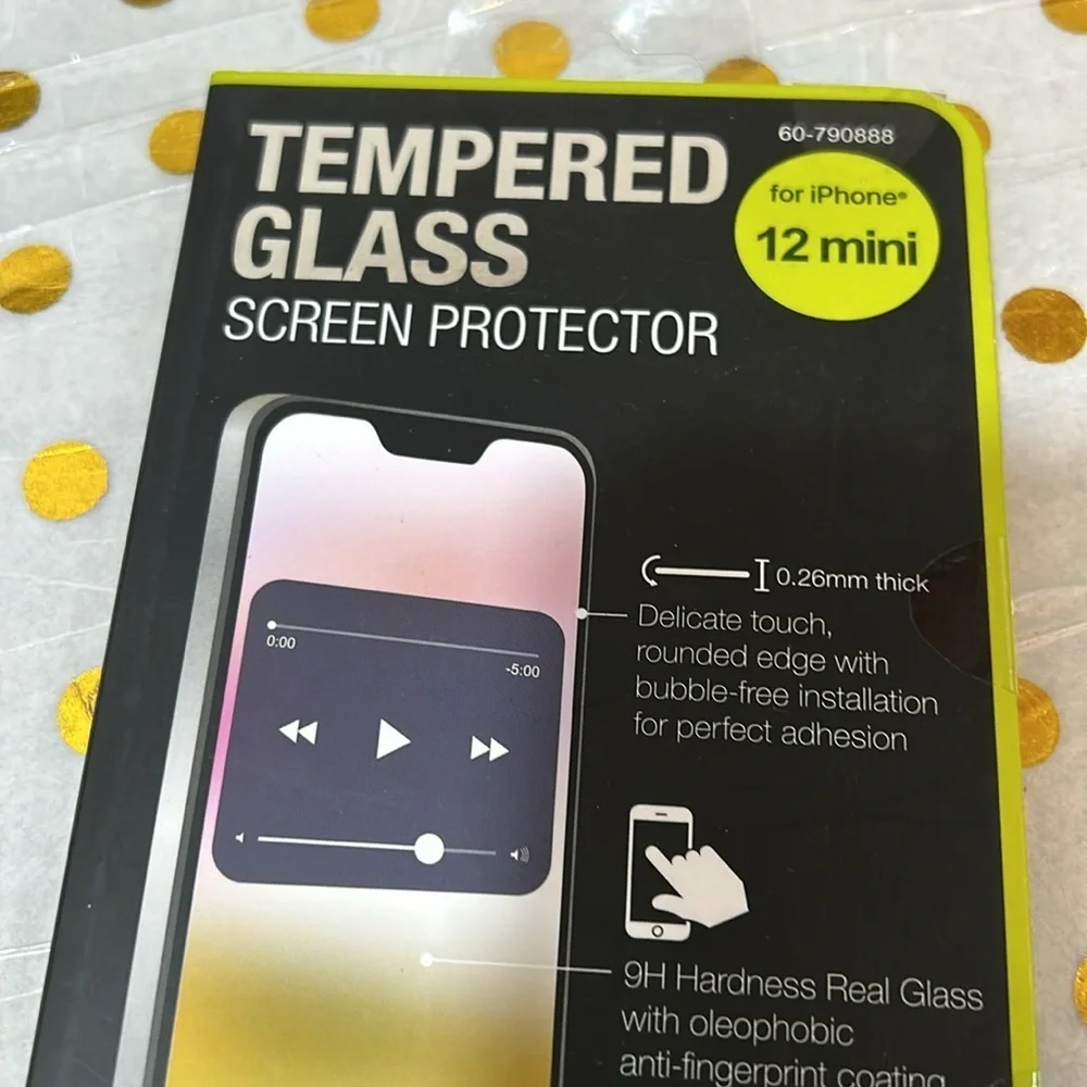 Tempered Glass Screen Protector for 📱 iPhone 12 Mini NWT